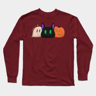 Spooky Scary Round Friends Long Sleeve T-Shirt